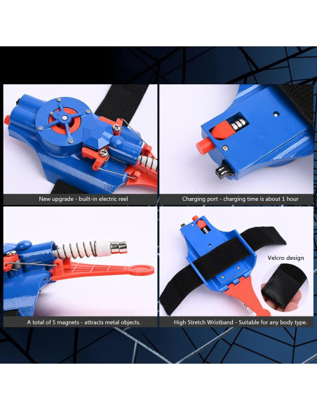 Lanzador de Seda SUIZU para Niños - Carga USB, Rojo