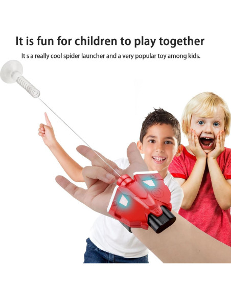 Lanzador de Telaraña JIAYAODIANZI con Luz y Sensor - Rojo