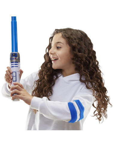 Sable de Luz R2-D2 Hasbro Extensible Azul para Niños