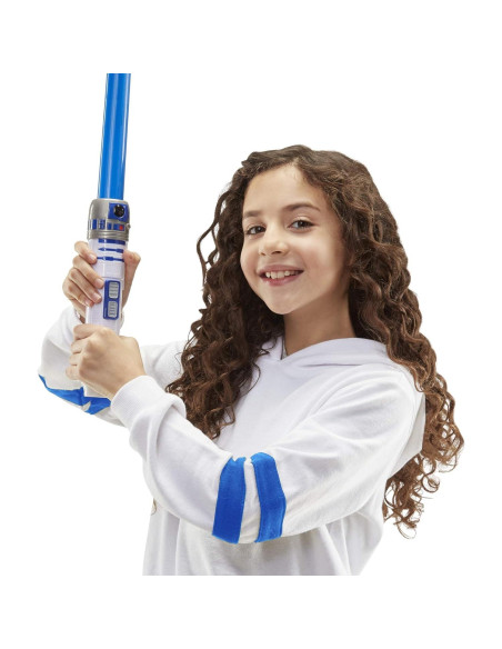 Sable de Luz R2-D2 Hasbro Extensible Azul para Niños