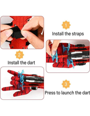 Guantes de Araña NuGeriAZ para Niños + Capa y Máscara