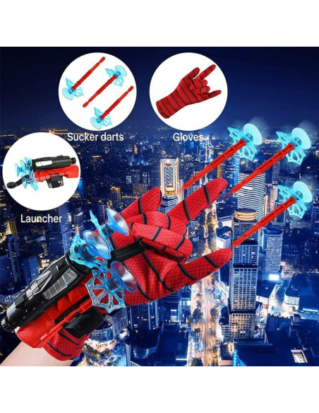 Guantes de Araña NuGeriAZ para Niños + Capa y Máscara