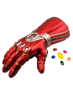 Guante Infinito LED Thanos Cara o Máscara Rojo Niños