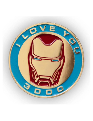Pin Coleccionista Iron Man Marvel "Te Amo 3000" 3,56 cm