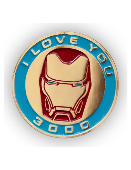 Pin Coleccionista Iron Man Marvel "Te Amo 3000" 3,56 cm