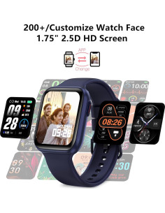 Reloj Inteligente BRIBEJAT BT4 Azul 1.75" Fitness Llamadas 2