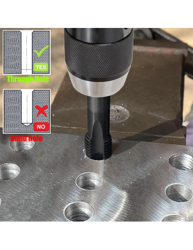 Yakamoz 7 Pcs Brocas de Rosca M3 a M12 Nitruración