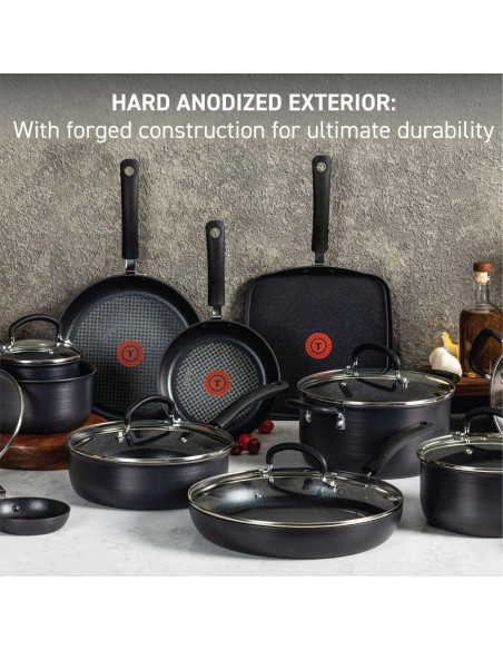 Juego de Utensilios de Cocina T-fal 17 Piezas Antiadherente