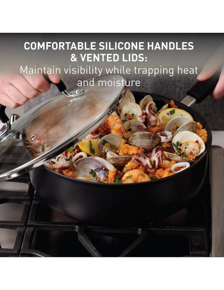 Juego de Utensilios de Cocina T-fal 17 Piezas Antiadherente