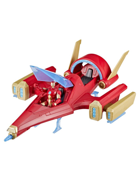Jet de Batalla Iron Man Hasbro 10 cm con figura de acción