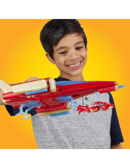 Jet de Batalla Iron Man Hasbro 10 cm con figura de acción