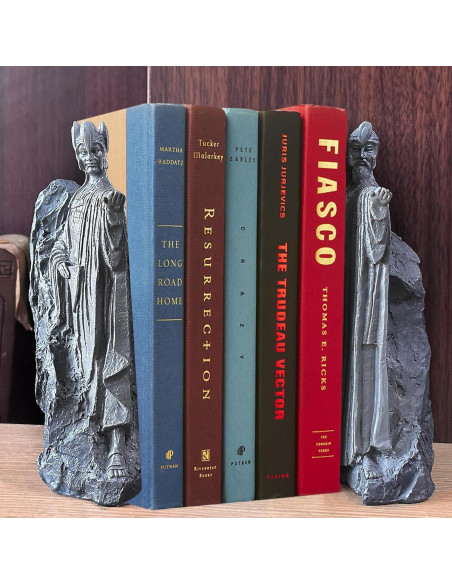 Soportes de Libros Decorativos Bzuiawi 24 cm Resina Negro