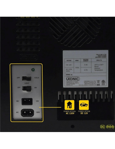 Mini Refrigerador Batman Ukonic 6.7L 9 Latas Termoeléctrico