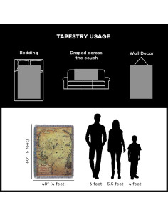 Manta Tejida El Señor de los Anillos - Tierra Media 121x152cm 2