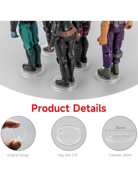 Base de Exhibición Redonda SIXPOINTS 70 Piezas para Figuras