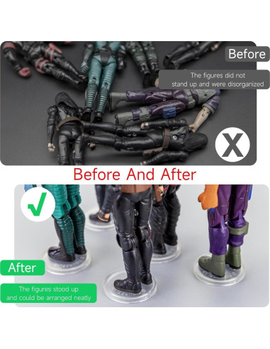 Base de Exhibición Redonda SIXPOINTS 70 Piezas para Figuras