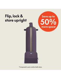 Máquina de Waffles BELLA Flip-n-Store 1000W Cerámica Ciruela 2