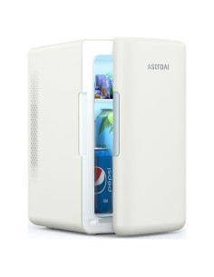 Mini Nevera AstroAI 6L Beige Portátil Enfriador y Calentador