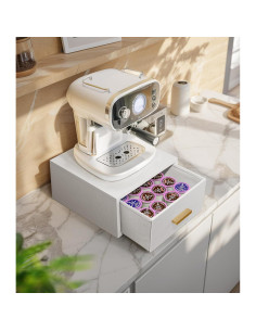 Soporte Organizador de Madera Adowes para Mini Nevera Blanco 2