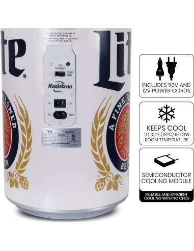 Refrigerador Mini Koolatron Miller Lite 5.4L Portátil 110V