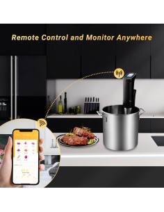 Máquina Sous Vide Inkbird ISV-100W 1000W 15L Control Wifi 2