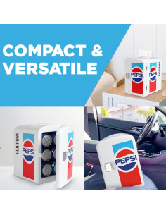 Mini Nevera Portátil Curtis MIS138PEP 4L Blanca Ecológica 2