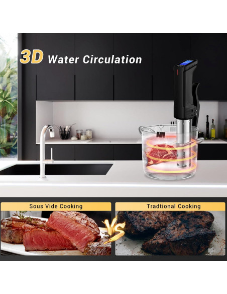 Máquina Sous Vide Inkbird ISV-100W 1000W 15L Control Wifi
