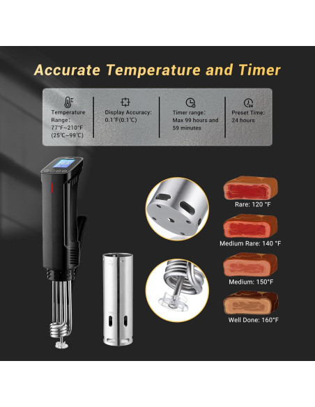 Máquina Sous Vide Inkbird ISV-100W 1000W 15L Control Wifi