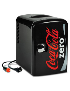 Mini Nevera Coca-Cola Zero CZ04 4L Portátil Negro/Rojo