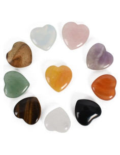 Piedras Corazón Naturales VIOCIWUO 10PCS 2CM Sanación