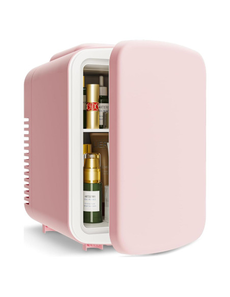 Mini Nevera EUHOMY 4L Rosa Portátil para Cosméticos Mini Nevera EUHOMY 4L Rosa Portátil para Cosméticos