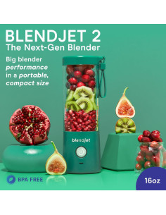 Mezclador Portátil BlendJet 2 16oz Inalámbrico USB-C Esmeralda 2