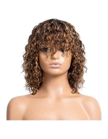 Peluca corta de ondas de agua OnePart 30 cm sin pegamento