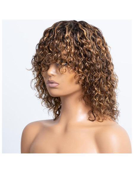 Peluca corta de ondas de agua OnePart 30 cm sin pegamento