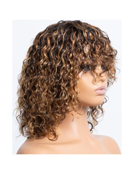 Peluca corta de ondas de agua OnePart 30 cm sin pegamento