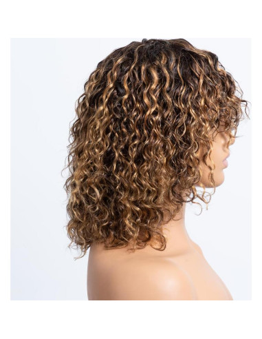 Peluca corta de ondas de agua OnePart 30 cm sin pegamento