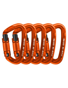 Ganchos de Carabina AINIKEY 25kN Bloqueo Automático D