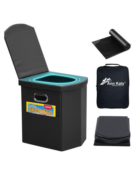 Inodoro Portátil Ann Katy XL Plegable para Camping