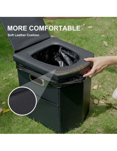 Inodoro Portátil Ann Katy XL Plegable para Camping