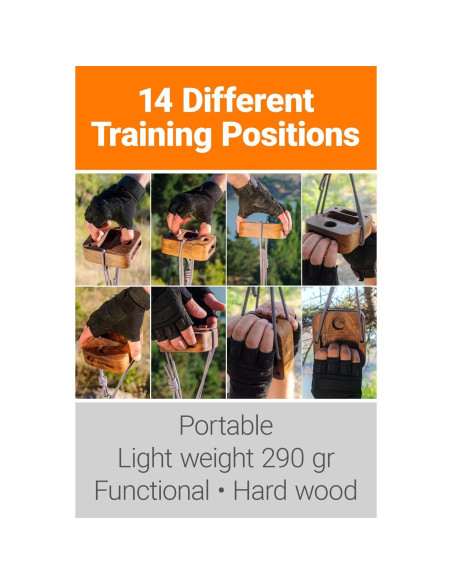 Tablero de entrenamiento masilas para escalada en roca - Madera