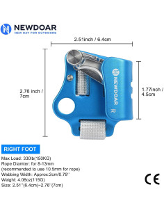Ascensor de Pie NewDoar TQY-007 150kg Azul 2