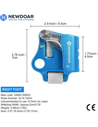 Ascensor de Pie NewDoar TQY-007 150kg Azul
