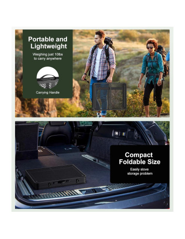 Mesa de Parrilla Plegable Raynesys 3ft Ajustable para Exterior