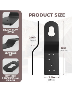 Clip de Anclaje de Techo NOORSUMD - 3 Piezas Aluminio 2