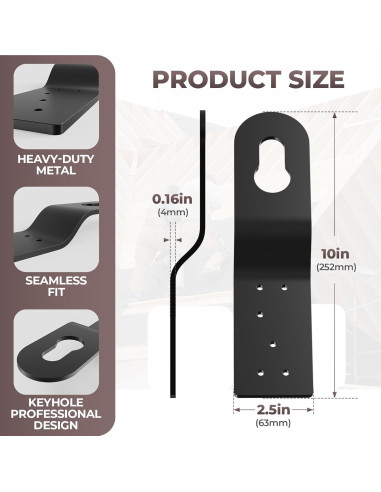 Clip de Anclaje de Techo NOORSUMD - 3 Piezas Aluminio