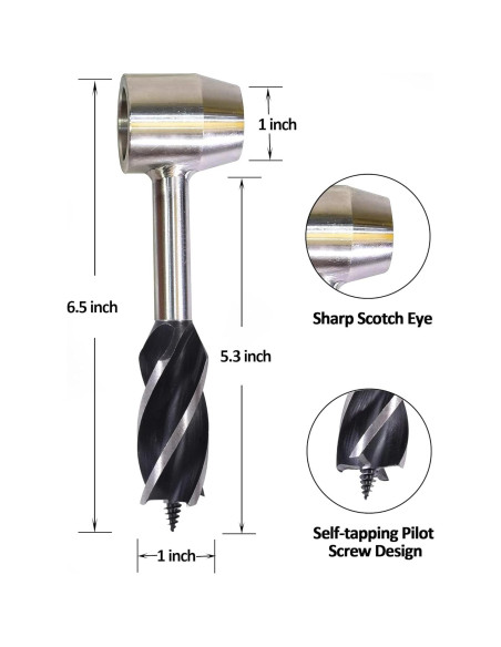 Llave de Taladro Manual BOUNHOHE para Camping y Bushcraft