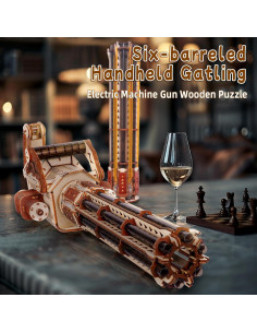 Rompecabezas 3D Gatling Eléctrico OWNONE 1 para Adultos 2