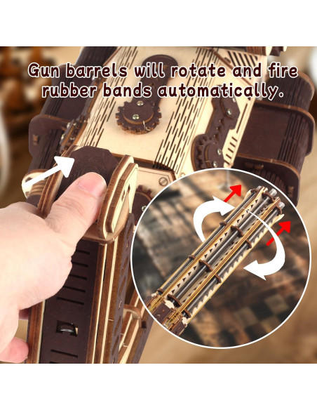 Rompecabezas 3D Gatling Eléctrico OWNONE 1 para Adultos