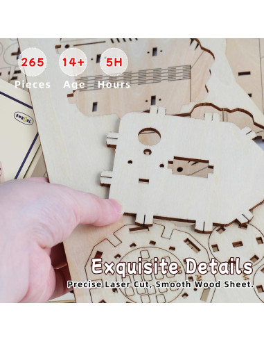 Rompecabezas 3D Gatling Eléctrico OWNONE 1 para Adultos