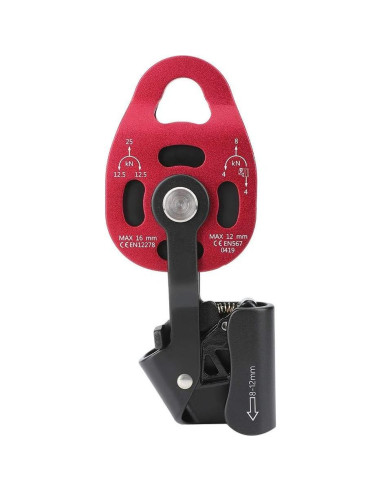 Polea de Escalada Alomejor 25KN Aluminio 7075 Resistente